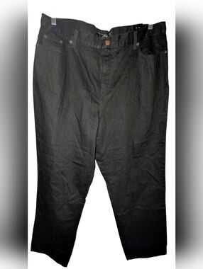 NWT Venezia Easy Fit Black Straight Leg Jeans Plus Size 20 Average